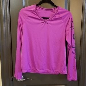 Champion Purple LS Exercise Top Sz. L
